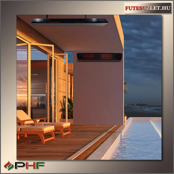 JH 22B infra üvegsugárzó, infra teraszfűtés, wifis termosztát