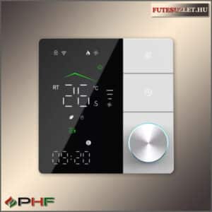 BECA ISAURA SMART WIFI duplaszenzoros termosztát elektromos padlófűtéshez fekete-fehér