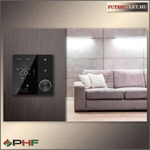 BECA ISAURA SMART WIFI duplaszenzoros termosztát elektromos padlófűtéshez fekete