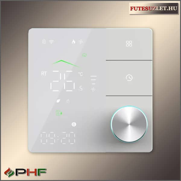 BECA ISAURA SMART WIFI duplaszenzoros termosztát elektromos padlófűtéshez fehér